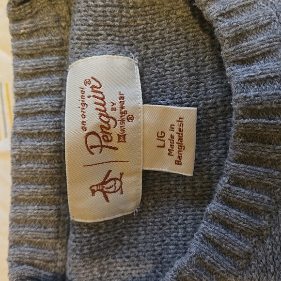 Original Penguin mens sweater, large - Picture 2 of 3
